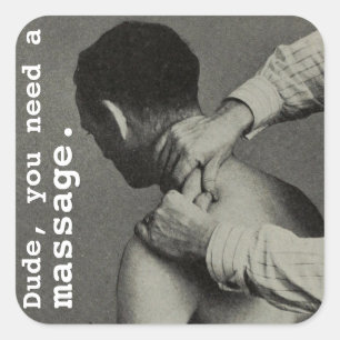 bloedbad vierkante sticker