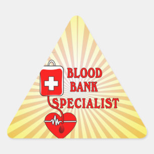 BLOEDBANK SPECIALIST DRIEHOEK STICKER