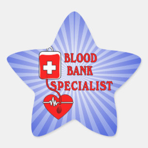 BLOEDBANK SPECIALIST STER STICKER