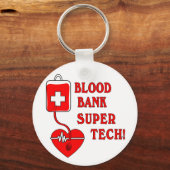 BLOEDBANK SUPER TECH SLEUTELHANGER (Voorkant)
