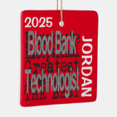 Bloedbank Technoloog Buitengewoon CUSTOM Keramisch Ornament (Rechts)