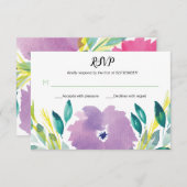 Bloedbloem RSVP-kaart Kaart (Voorkant / Achterkant)