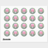 Bloedbloemen monogram A teken Ronde Sticker (Vel)