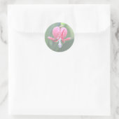 Bloedbloemen monogram A teken Ronde Sticker (Tas)