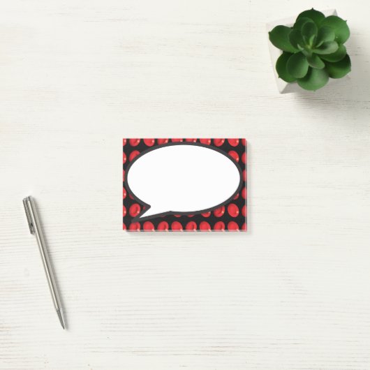 Bloedcellen spraakbel post-it® notes (Kantoor)