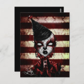 bloedclown briefkaart (Voorkant / Achterkant)