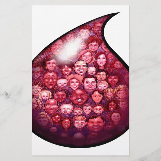 Bloeddaling Briefpapier (Voorkant)