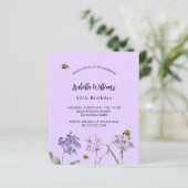 Bloeddieren overtreden roze budgetuitnodiging (Staand voorkant)