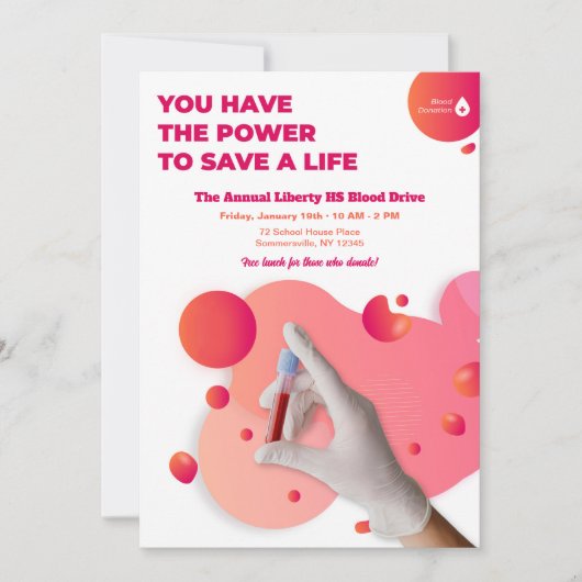 Bloeddonatie Kaart (Voorkant)