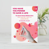 Bloeddonatie Kaart (Staand voorkant)