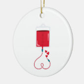 Bloeddonatie Keramisch Ornament (Links)