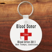 bloeddonor 2011 W-druppels Sleutelhanger (Voorkant)