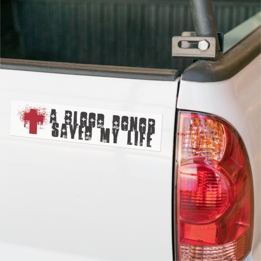 Bloeddonor Bumpersticker (Op Truck)