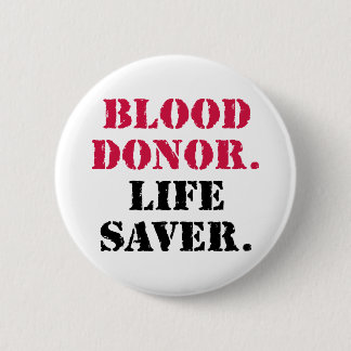 Bloeddonor. Levensredder. Ronde Button 5,7 Cm