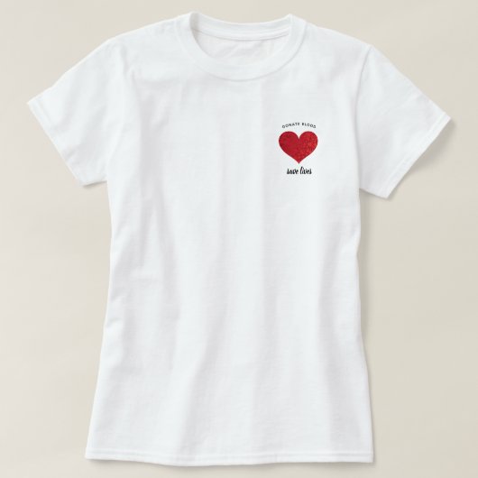 Bloeddonor - Red levens - zakontwerp T-shirt (Design voorkant)