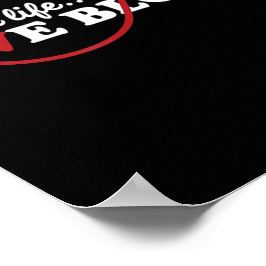 Bloeddonor redt een leven en geeft bloeddonatie poster (Hoek)