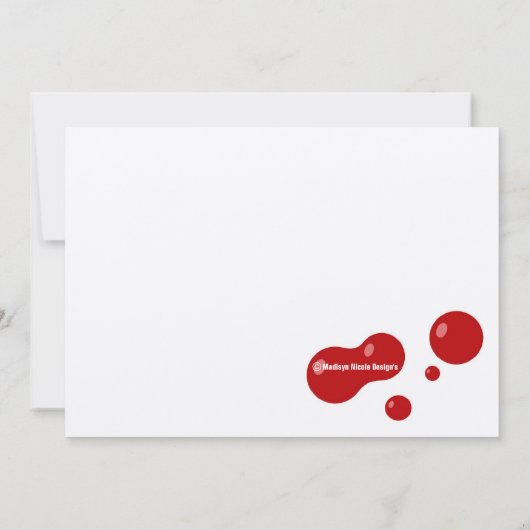 BLOEDDONOREN HEBBEN Halloween Invitation NODIG Kaart (Achterkant)