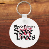 Bloeddonoren redden levens sleutelhanger (Voorkant)