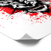 bloeddorstig beest poster (Hoek)