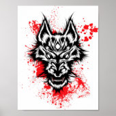 bloeddorstig beest poster (Voorkant)