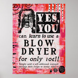 Bloeddroger - Funny Vintage Ad Poster