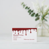 Bloeddruk in het bloed visitekaartje (Staand voorkant)