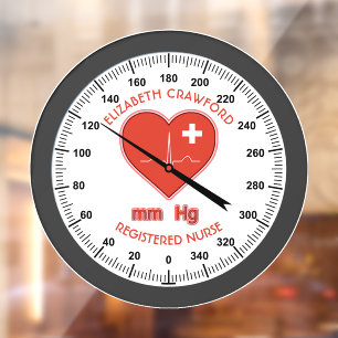 Bloeddrukmeter Verpleegarts Gezondheidszorg Raamsticker