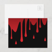 Bloeddruppels Briefkaart (Voorkant / Achterkant)