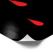 Bloeddruppels Perfect Poster (Hoek)