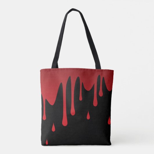 Bloeddruppels Tote Bag (Achterkant)
