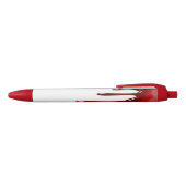 Bloeddruppels wit rode inkt pen (Bovenkant)