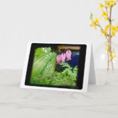 Bloedend hart, blanco Kaart (Gele Bloem)