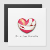 Bloedend hart Comical Happy Valentijnsdag (Voorkant / Achterkant)