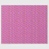 Bloedend Hart Fractal Wrapping Paper Cadeaupapier (Vlak)