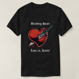 Bloedend hart Valentijnsdag Mannen T-shirt