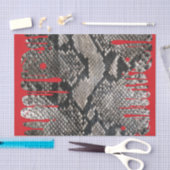Bloedende Python Huid Gory Rood Bloed Halloween Yu Tissuepapier (Craft)
