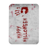 Bloederige handafdruk Halloween Magneet (Verticaal)