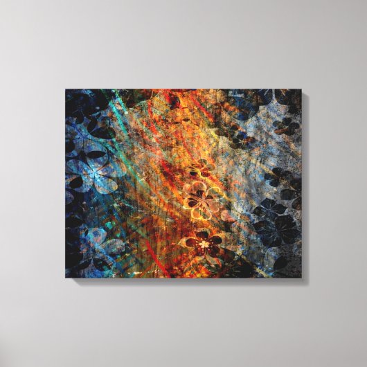 bloederige houtkunst canvas afdruk (Voorkant)