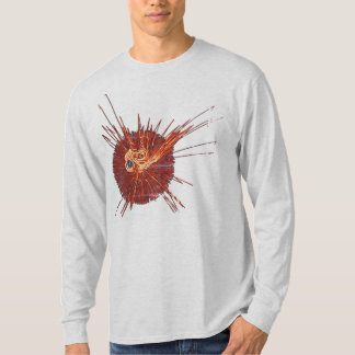 bloederige ronde naalden patroon abstract T-shirt