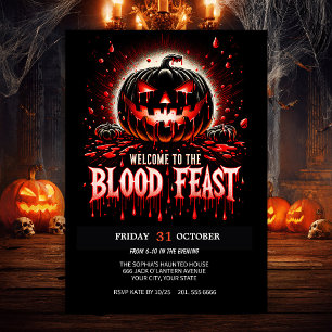 Bloedfeest Halloween Kaart