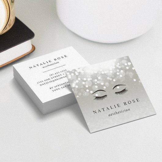 Bloedgloed estheticus vierkante visitekaartje