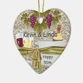 BLOEDGOLD 50th JUBILEUM GIFT WINE ORNAMENT (Links)