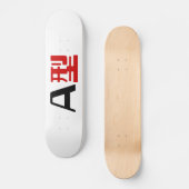 Bloedgroep A Japans Kanji Skateboard (Voorkant)
