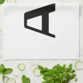 Bloedgroep A Japanse Kanji Theedoek (Gevouwen)