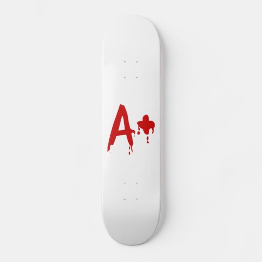 Bloedgroep A+ Positief #Horror Hospital Skateboard (Voorkant)