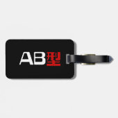 Bloedgroep AB Japans Kanji Bagagelabel (Achterkant horizontaal)