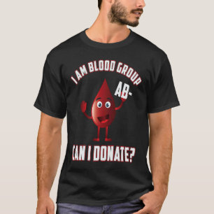 Bloedgroep AB Negatieve dag bloeddonatie T-shirt