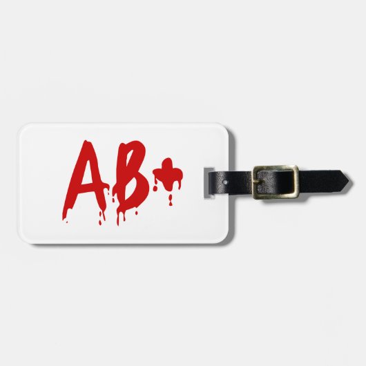Bloedgroep AB+ Positief #Horror Hospital Bagagelabel (Voorkant horizontaal)