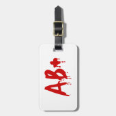 Bloedgroep AB+ Positief #Horror Hospital Bagagelabel (Voorkant verticaal)
