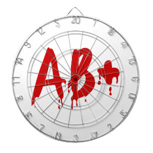 Bloedgroep AB+ Positief #Horror Hospital Dartbord
